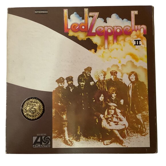 Led Zeppelin II Vinyl Album Atlantic Stereo 12" Record Gold Record Award 1969 VG - Picture 1 of 10